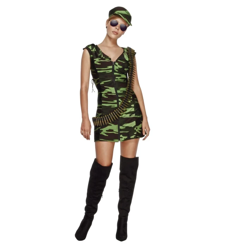 Dámský kostým - Sexy vojačka v šortkách