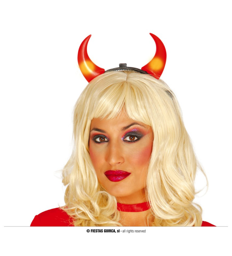 Ďábelská svítící čelenka