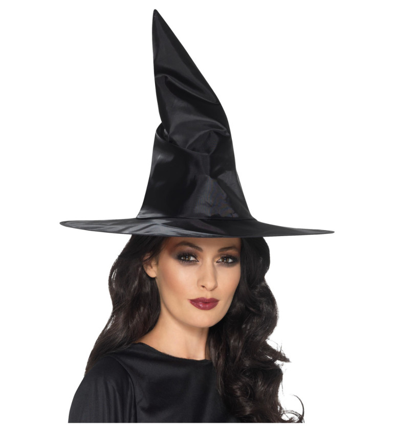 Klasický klobouk pro čarodějku - černý
