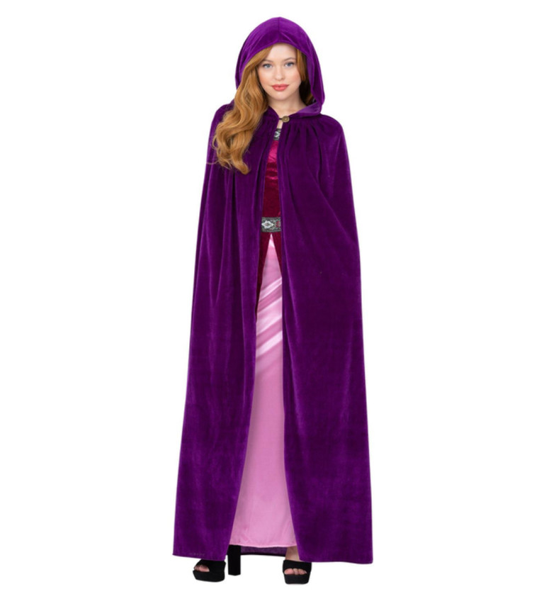 Ametystově fialový plášť pro čarodějnici