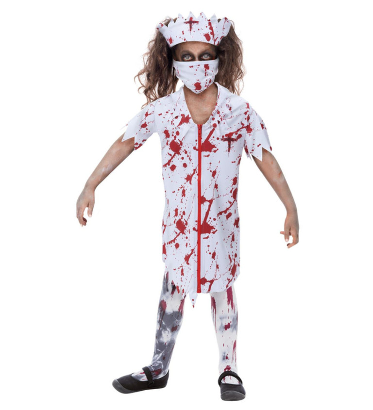Zdravotní sestra zombie - dívčí kostým
