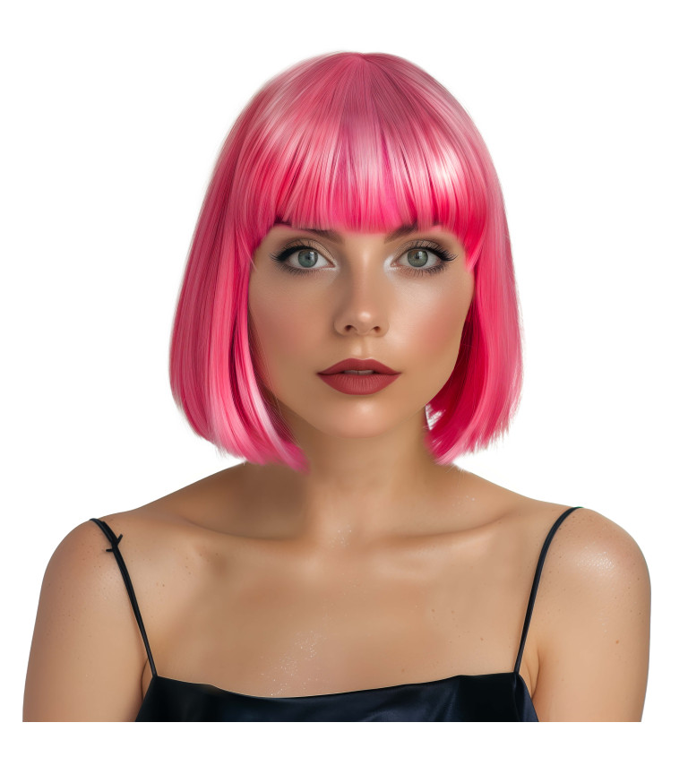 Paruka mikádo, růžová