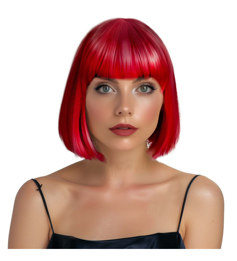 Dámská paruka mikádo červená