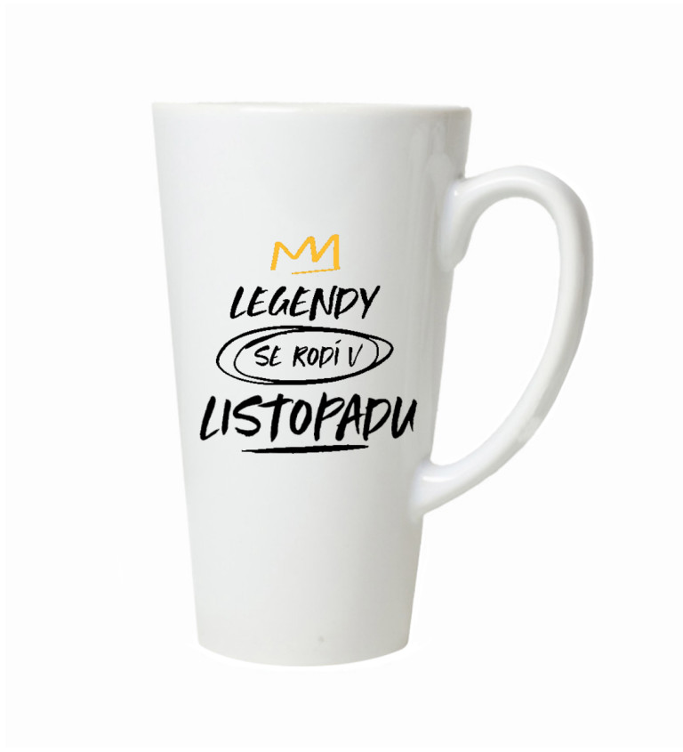 Latte hrnek - Legendy se rodí v listopad