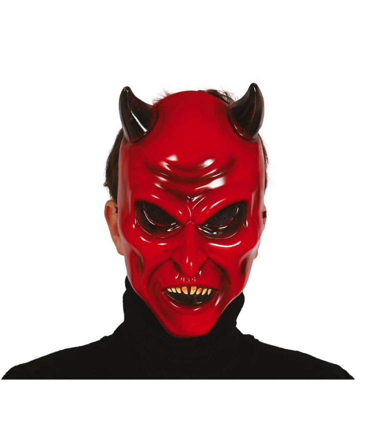 Ďábelská maska PVC
