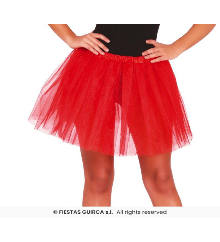 Tutu sukně červená