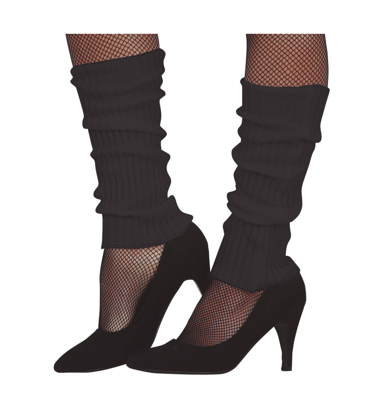 Černé návleky na nohy