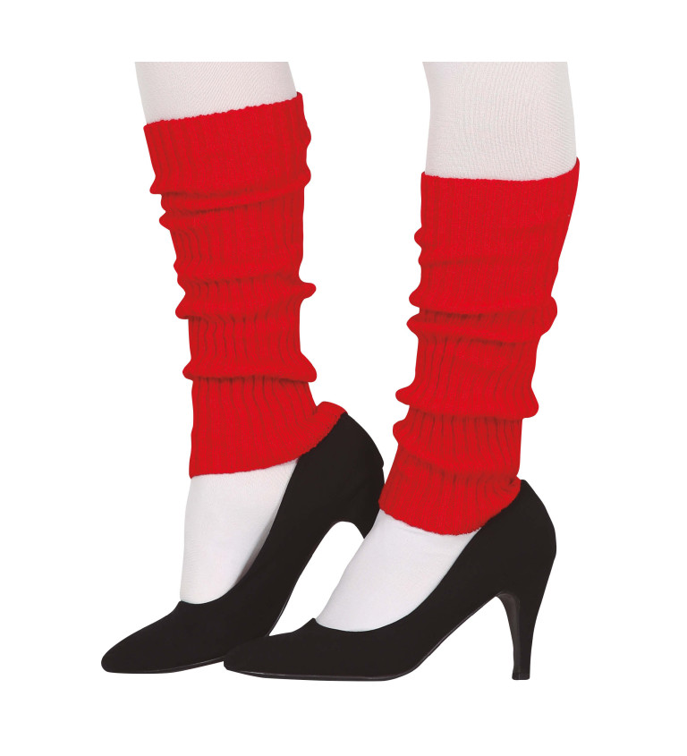Červené návleky na nohy