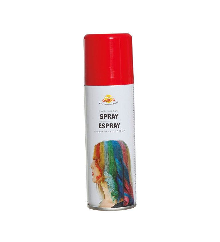 Sprej na vlasy červený