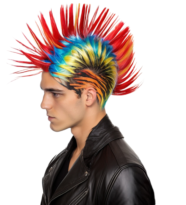 Paruka číro, barevná