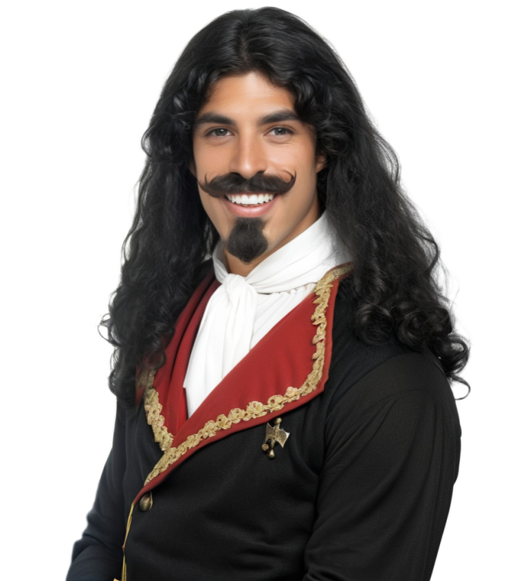 Pánská paruka mušketýr