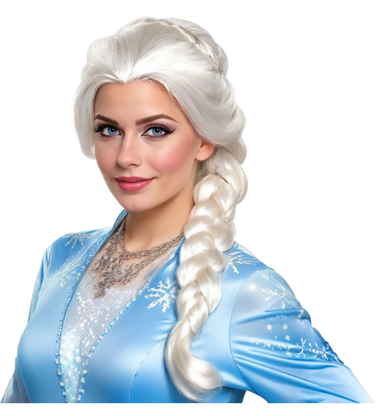 Dámská paruka sněhová princezna