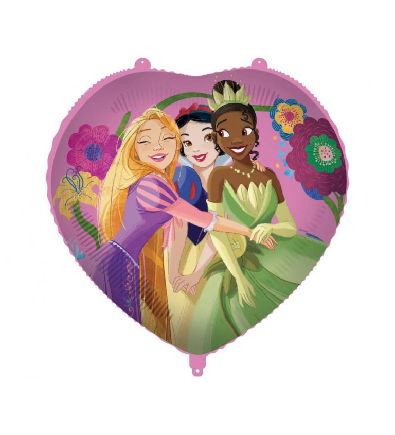 Fóliový balónek srdce - Disney Princess