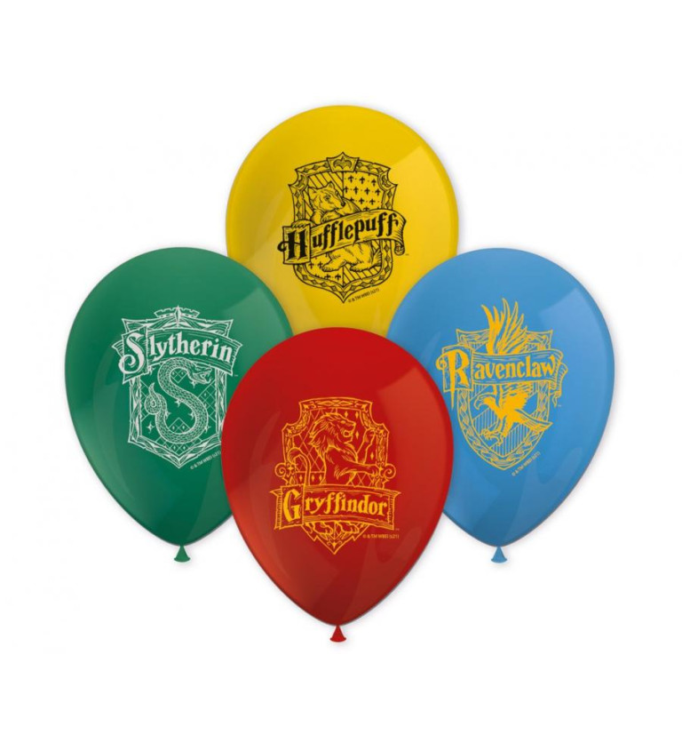 Latexové balónky - Harry Potter Hogwarts Houses